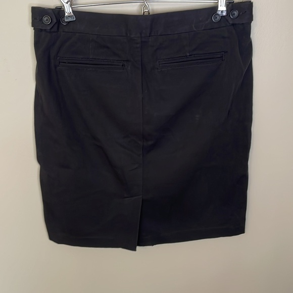 GAP Women’s 4 Black Stretch Pencil Skirt w Front & Back Pockets Preppy Classic - Picture 2 of 9